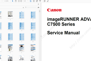 佳能 IR ADV C7580, C7570,C7565彩色数码复合机英文维修手册