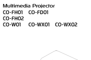 爱普生投影仪CO-FH01,CO-FH02,CO-W01英文维修手册
