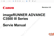 佳能iR ADVANCE C3520,C3525,C3530III英文维修手册