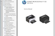 惠普 HP LASERJET PRO P1106 P1108 黑白激光打印机英文维修手册