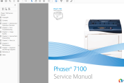 施乐 Phaser 7100彩色激光打印机英文故障维修手册